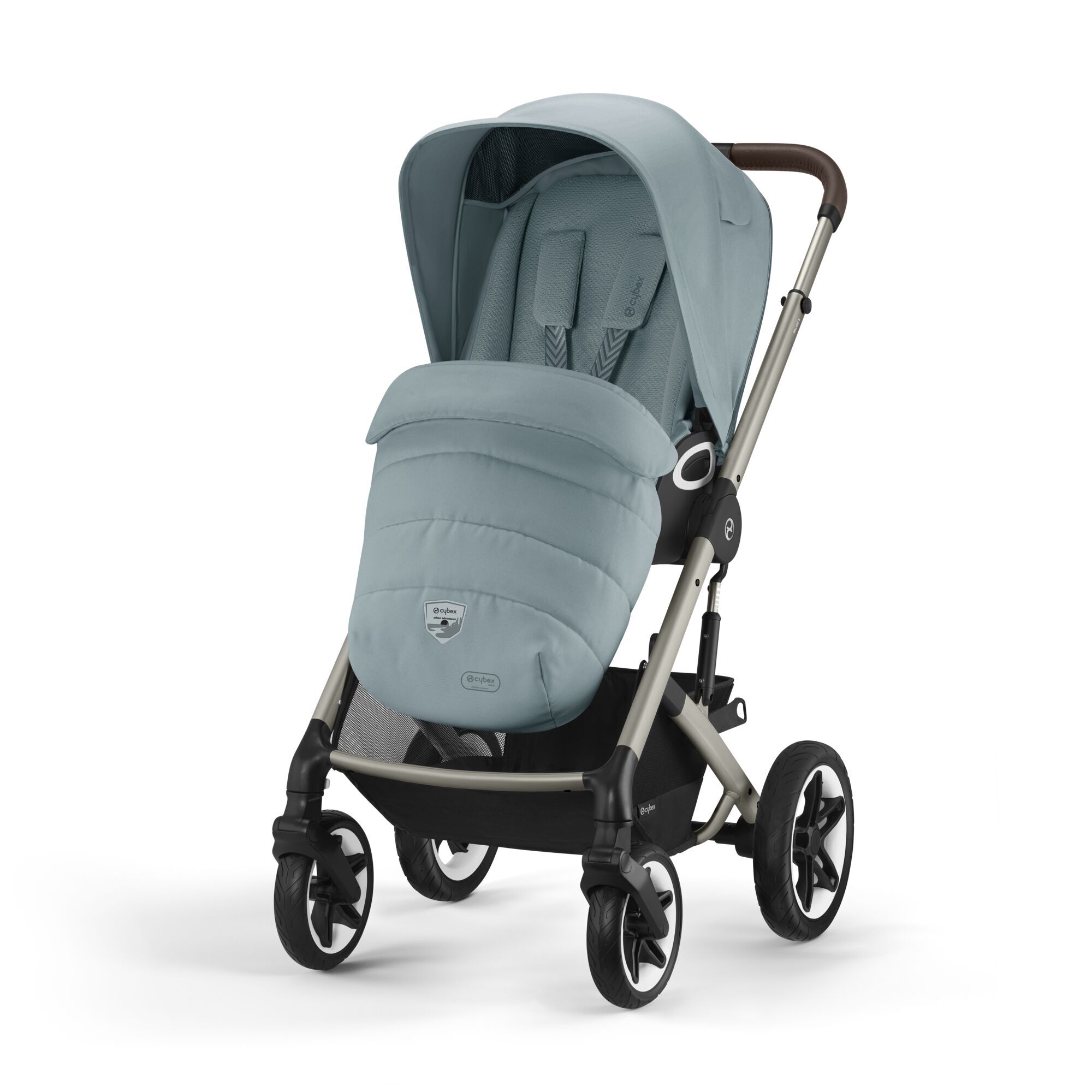 Коляская детская Cybex Talos S Lux TPE Sky Blue с дождевиком - фото 1