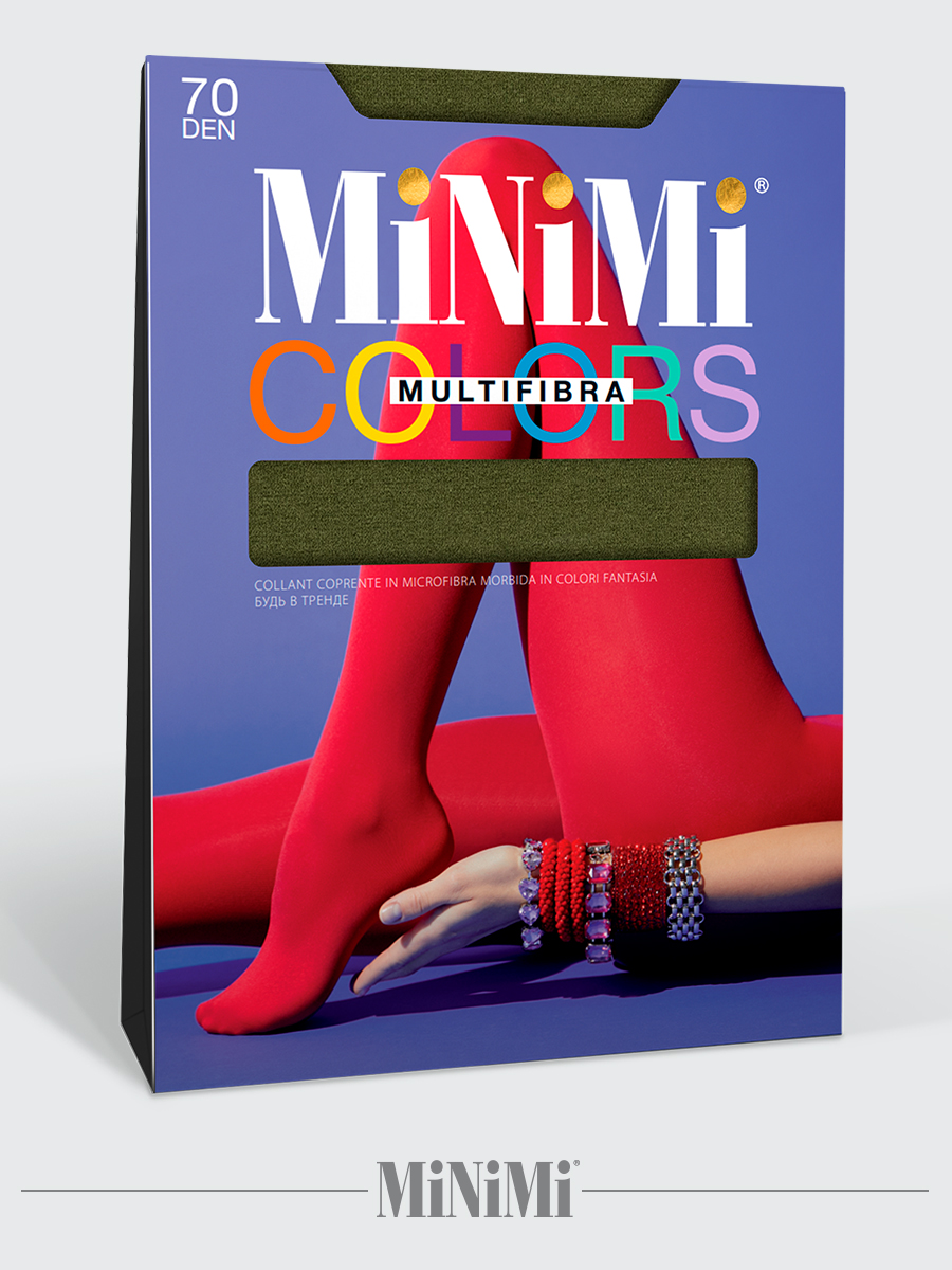 Колготки MiNiMi Mini MULTIFIBRA COLORS 70 Militari (Милитари) - фото 9