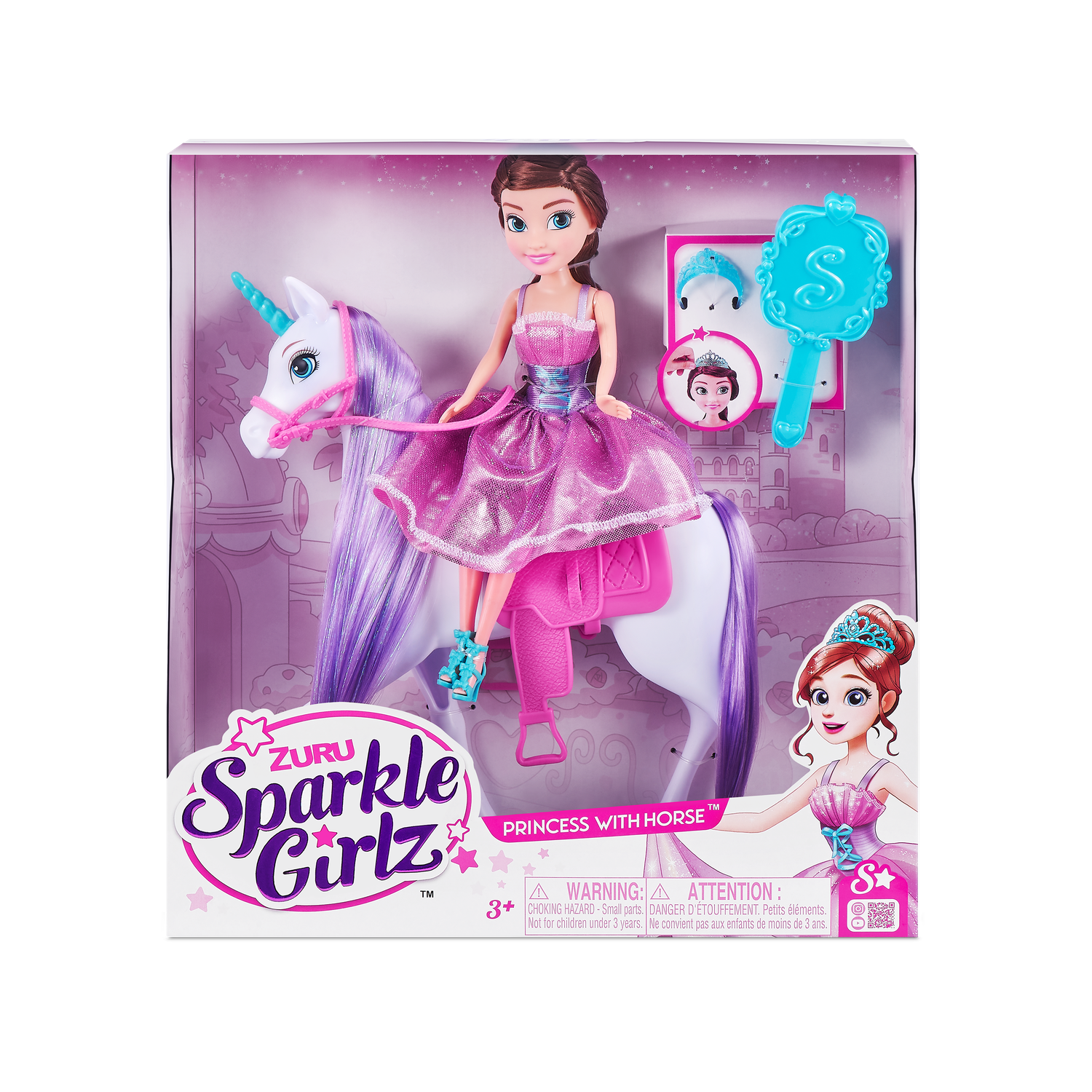 Игровой набор ZURU Кукла Sparkle Girlz Принцесса с Лошадью 10057 - фото 1