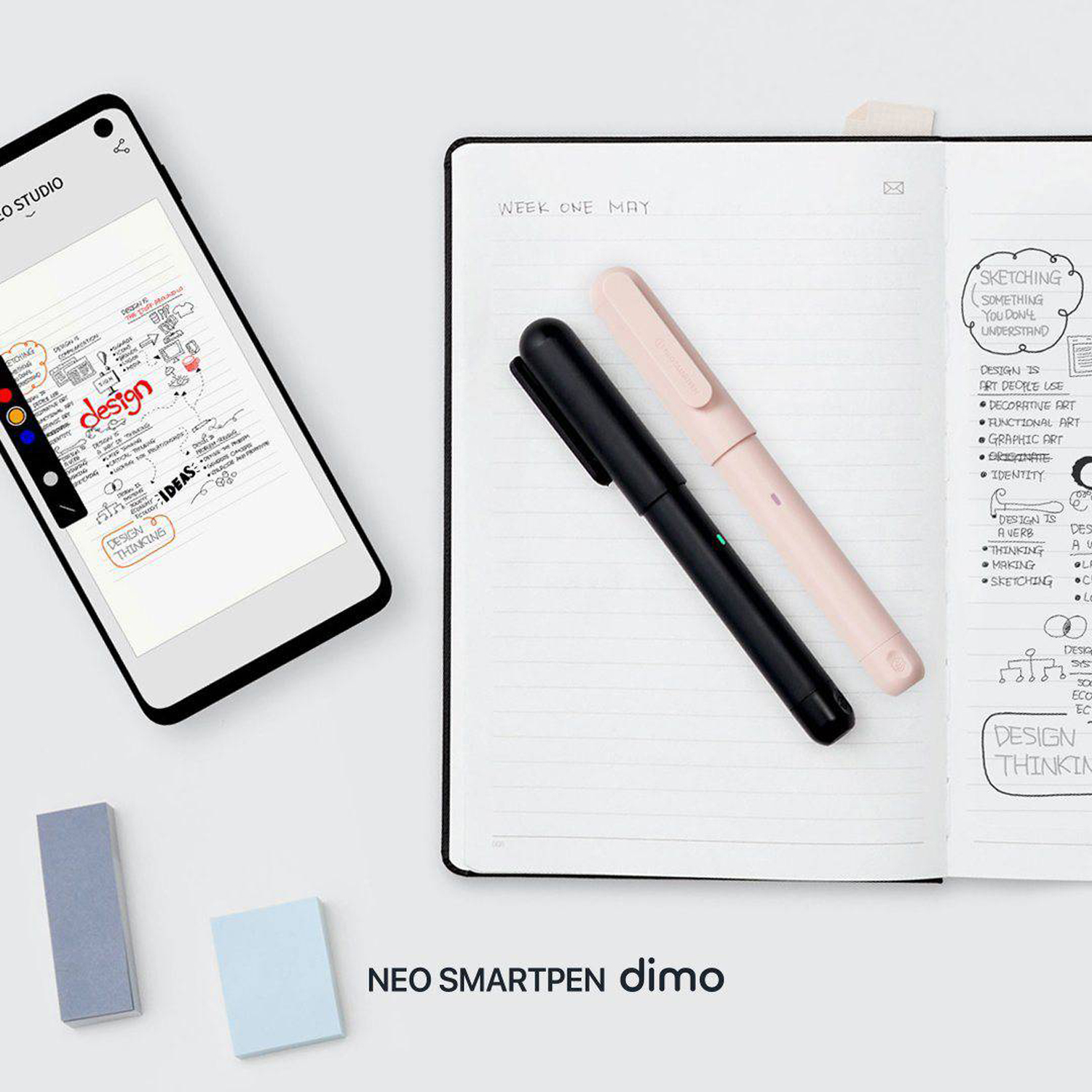 Умная ручка Neolab Neo SmartPen Dimo Pink розовый - фото 3