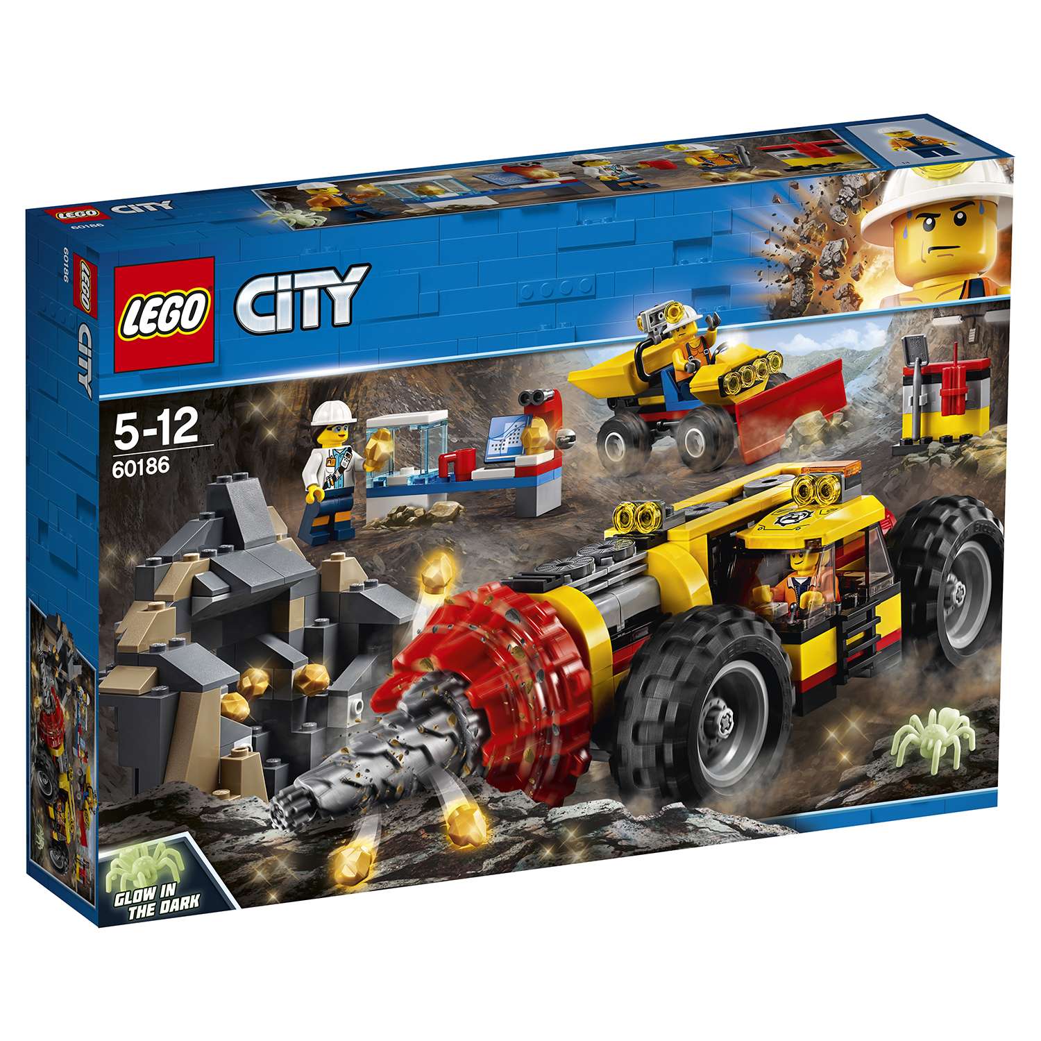 Конструктор LEGO Тяжелый бур для горных работ City Mining (60186) - фото 2