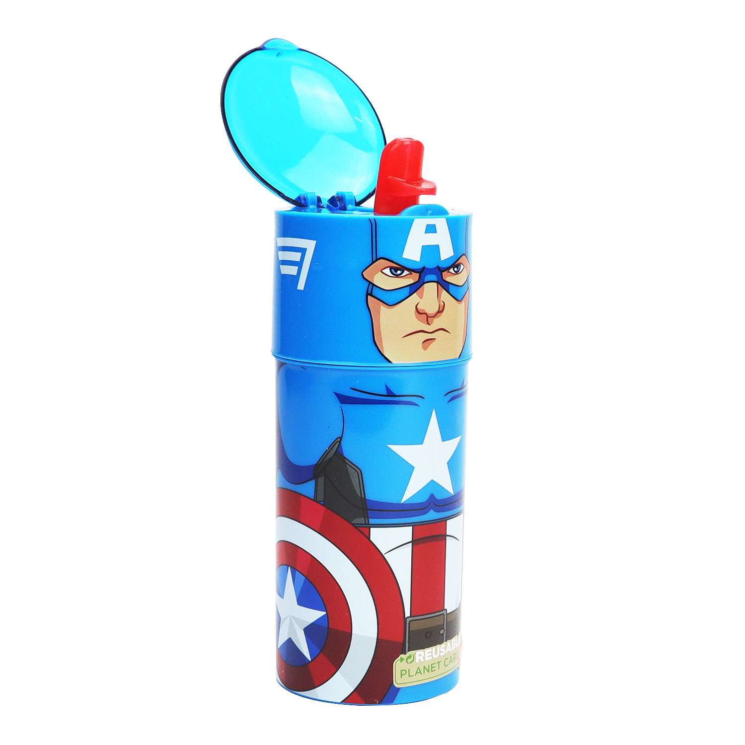 Бутылка STOR Мстители Капитан Америка 350 мл 250738 - фото 1