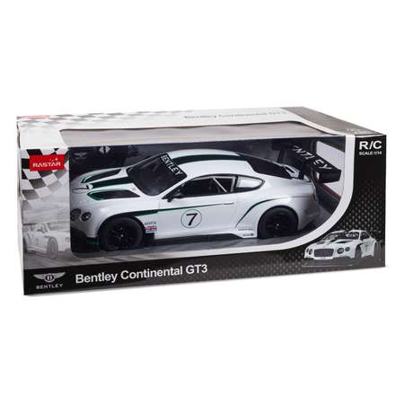 Машинка радиоуправляемая Rastar Bentley Continental GT3 1:14 белая