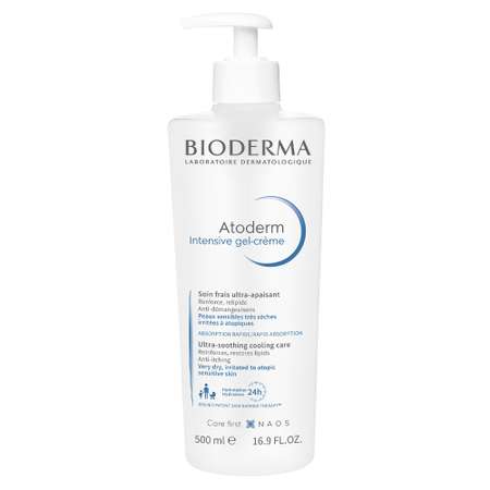 Гель-Крем Bioderma Atoderm освежающий гель-крем при атопии и экземе 500 мл