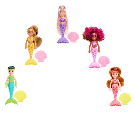 Кукла Barbie Радужная русалка Челси в непрозрачной упаковке (Сюрприз) HCC75
