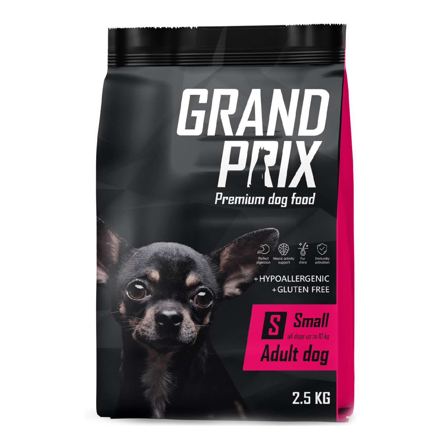 Корм для собак Grand Prix Small Adult курица 2.5кг - фото 1