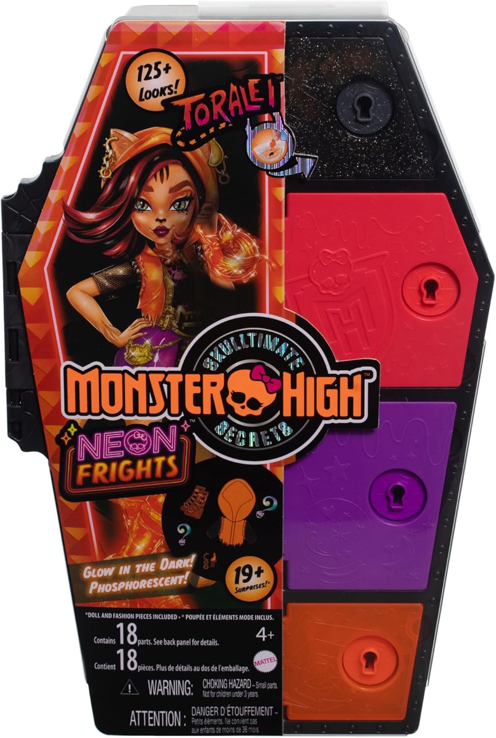 Кукла модельная Monster High Skulltimate Secrets Toralei HNF80 - фото 6