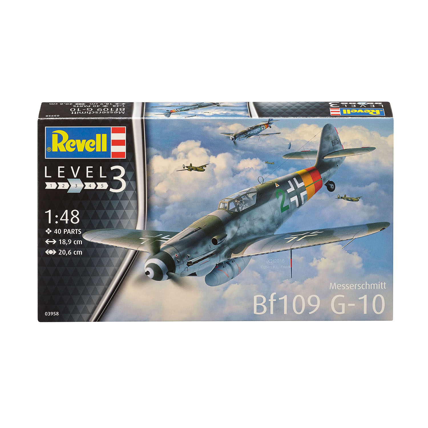 Модель для склейки Revell Истребитель Мессершмитт Bf109 G-10 03958 - фото 2