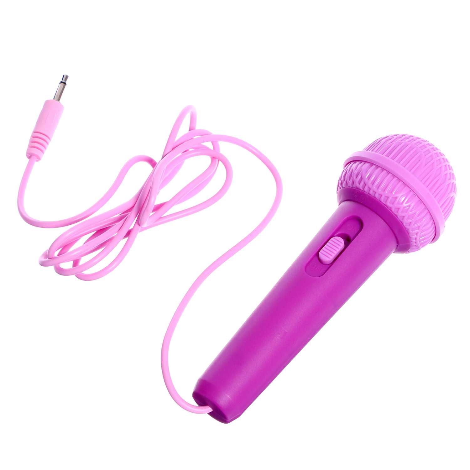 Музыкальнй микрофон Sima-Land с колонкой звук свет цвет фиолетовый - фото 10