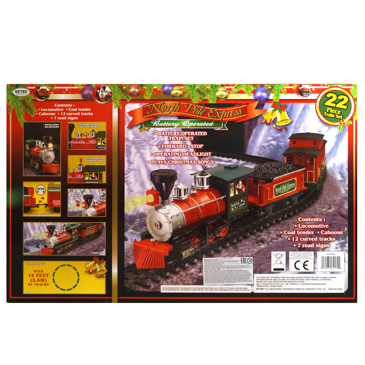 Набор Eztec Железная дорога North Pole Express 22предмета 62130 62130 - фото 2