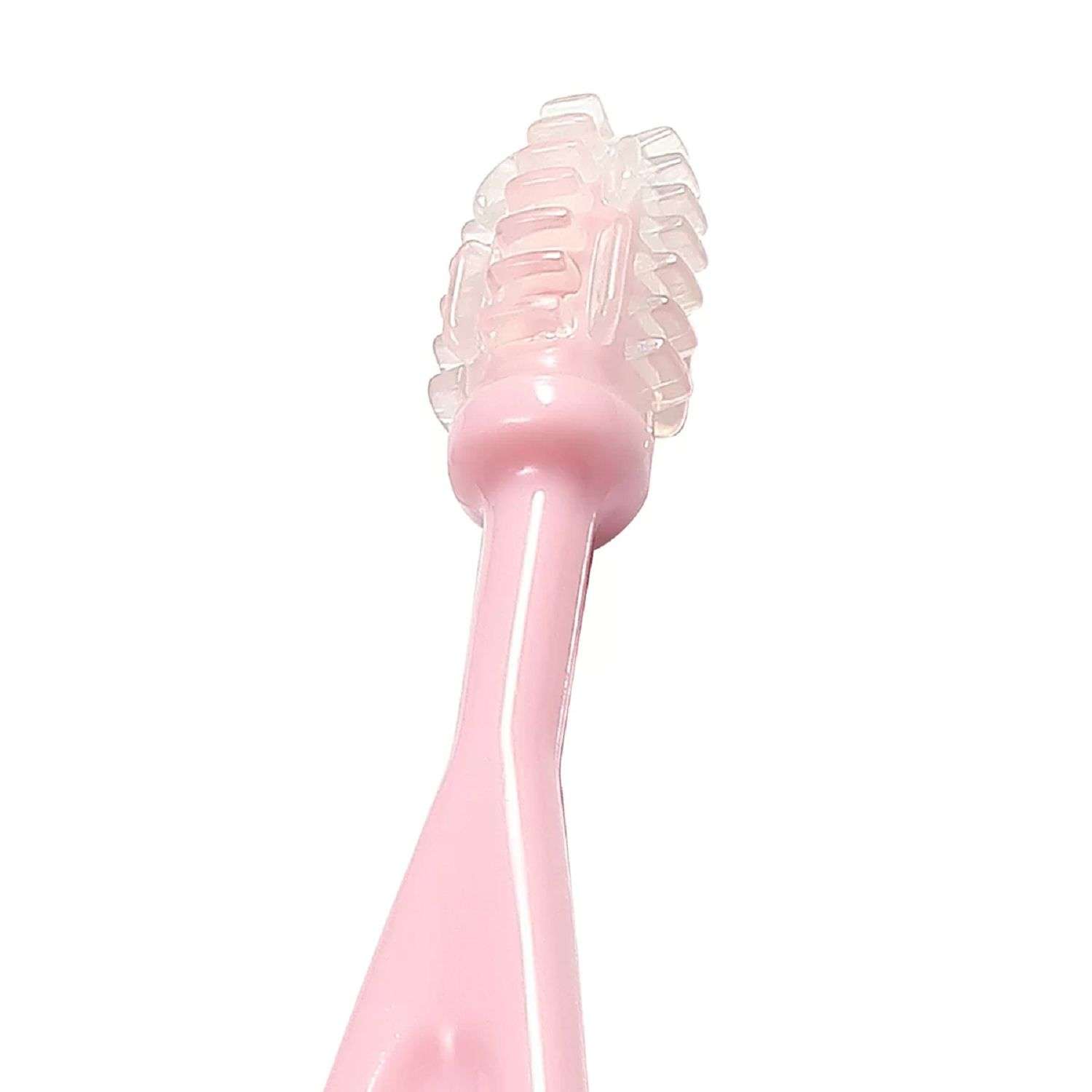Набор зубных щеточек Babyono 3 шт Розовый 550 - фото 3