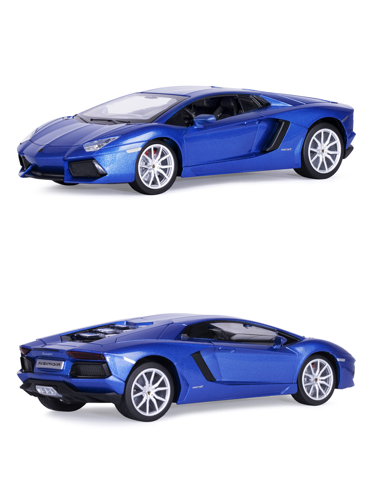 Машинка металлическая АВТОпанорама 1:24 Lamborghini Aventador Coupe синий свободный ход колес JB1251385 - фото 7