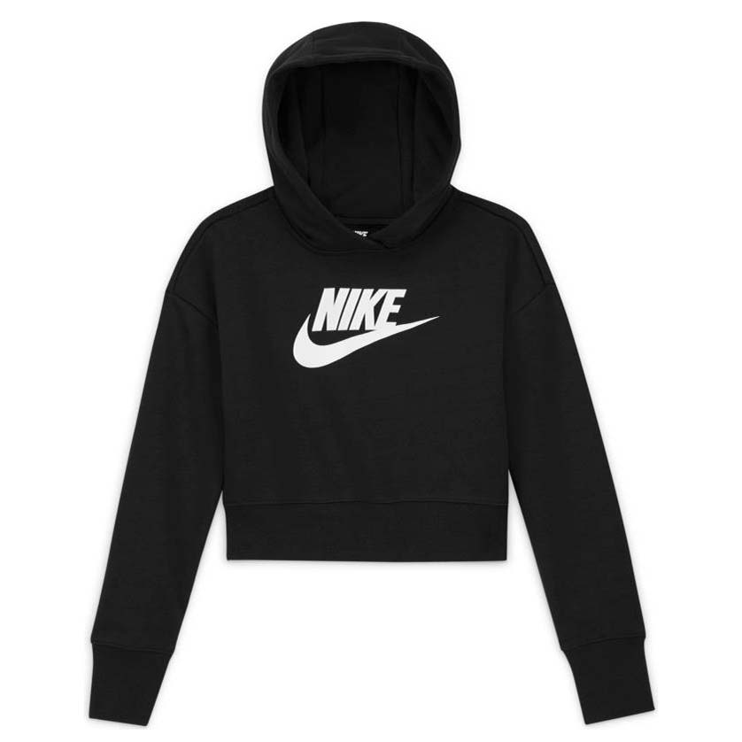 Girls black nike hoodie sale