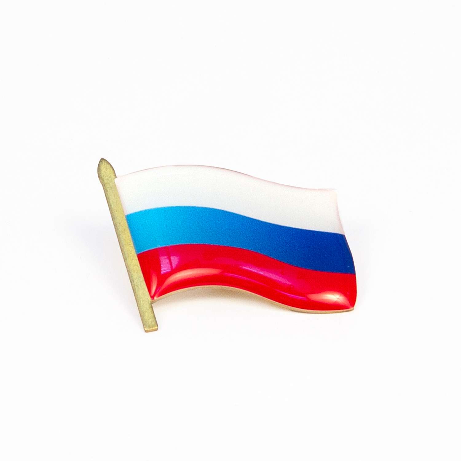 Значок заливка смолой Символик Флаг Российской Федерации - фото 1