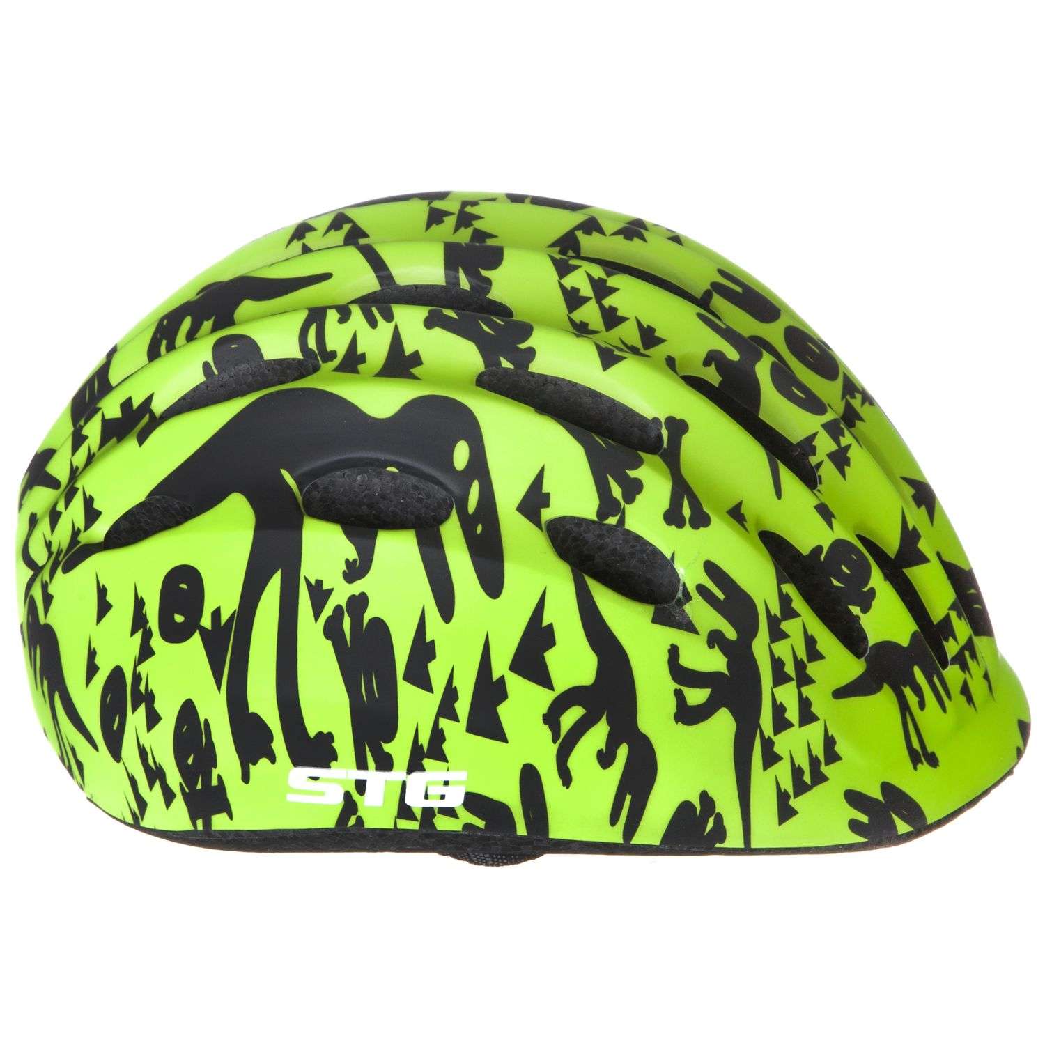 Шлем STG размер XS 44-48 cm STG HB10 черно зеленый - фото 2