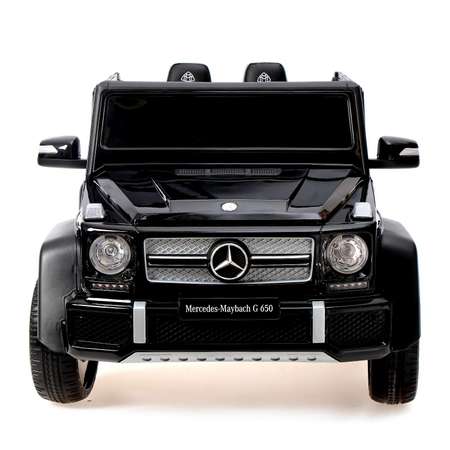 Электромобиль Sima-Land Mercedes-benz G 650 Landaulet EVA кожаное сидение цвет черный глянец