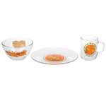 Набор посуды УМка Оранжевая корова стеклянный 3предмета 304741