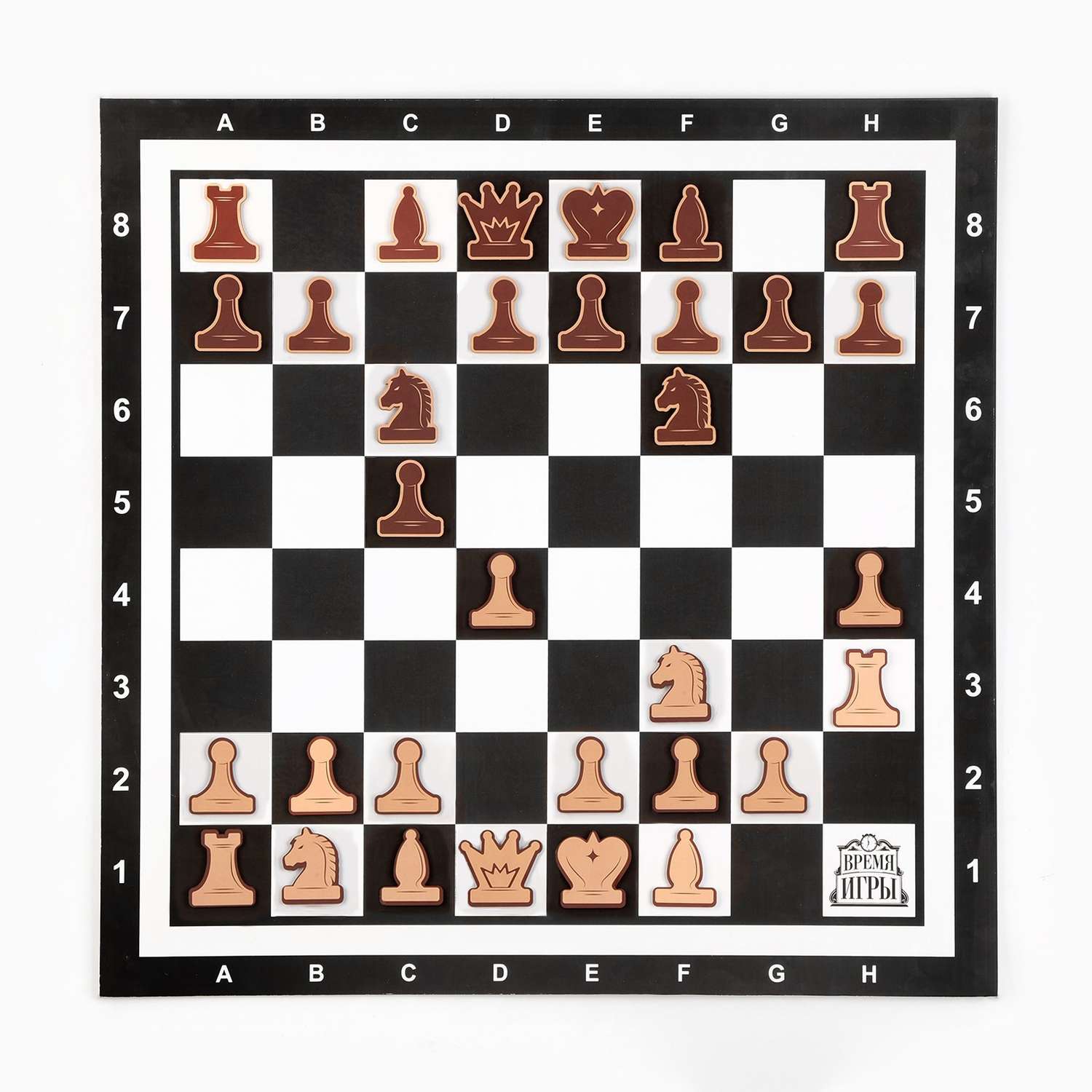 Демонстрационные шахматы Sima-Land «Время игры» на магнитной доске 32 шт поле 60х60 см - фото 1