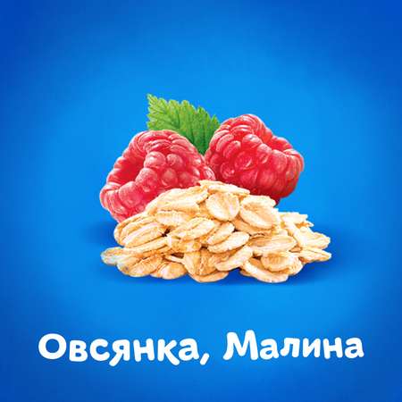 Кашка молочная Агуша Вставайка овсянка-малина 0.2л с 6месяцев