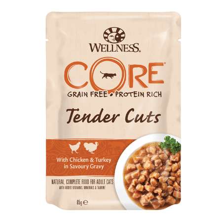 Корм влажный для кошек Wellness CORE Core 85г с курицей и индейкой
