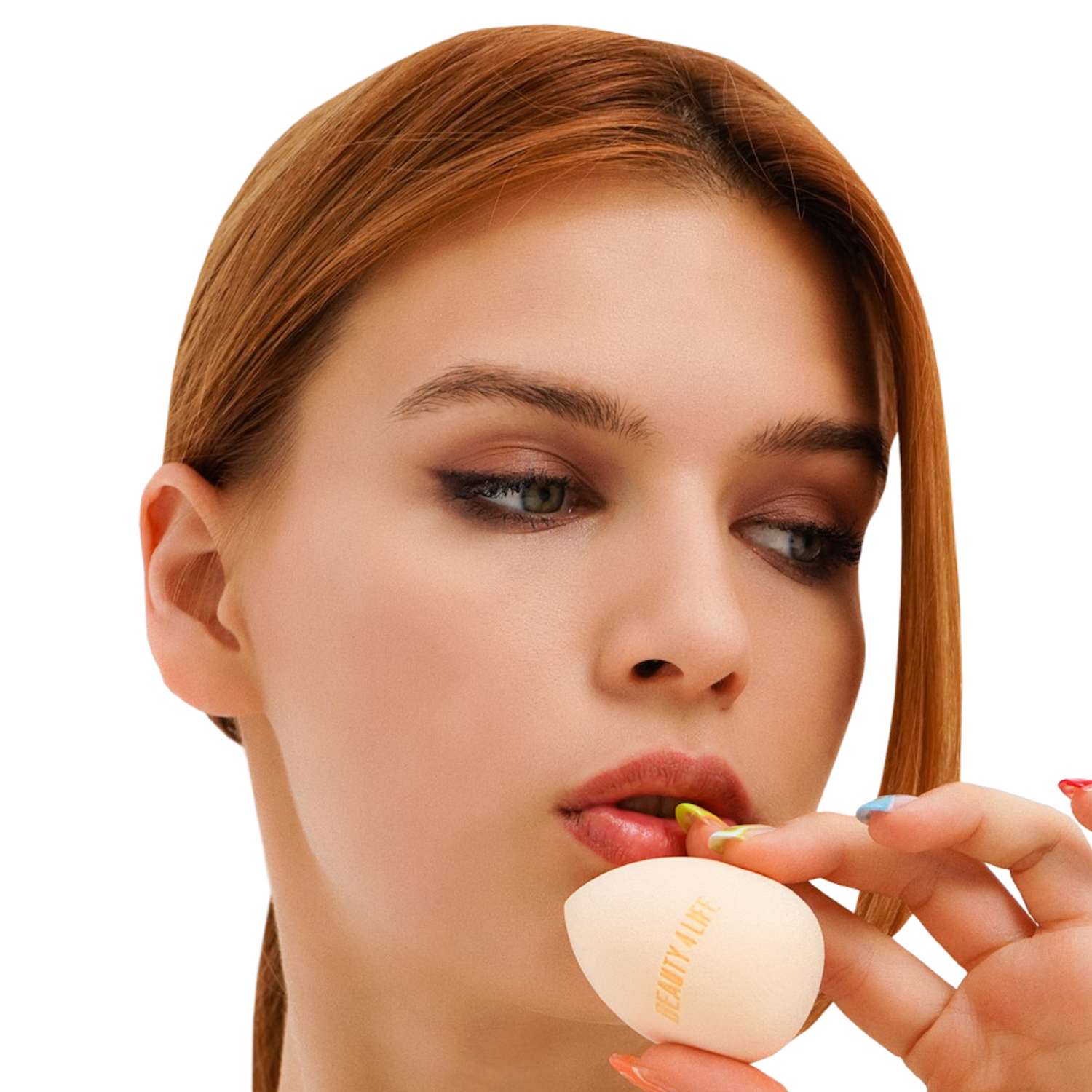 Спонж для макияжа Beauty4Life на подставке персиковый - фото 2
