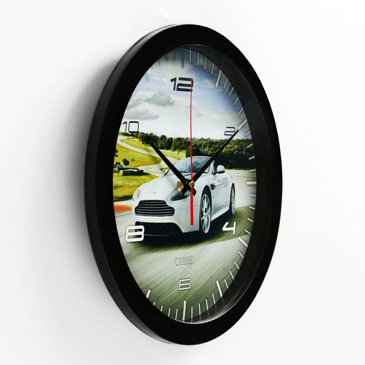 Часы настенные Соломон «Спортивное авто» d-28 см - фото 2