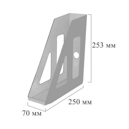 Вертикальный накопитель Attache 70мм серый 2 штуки