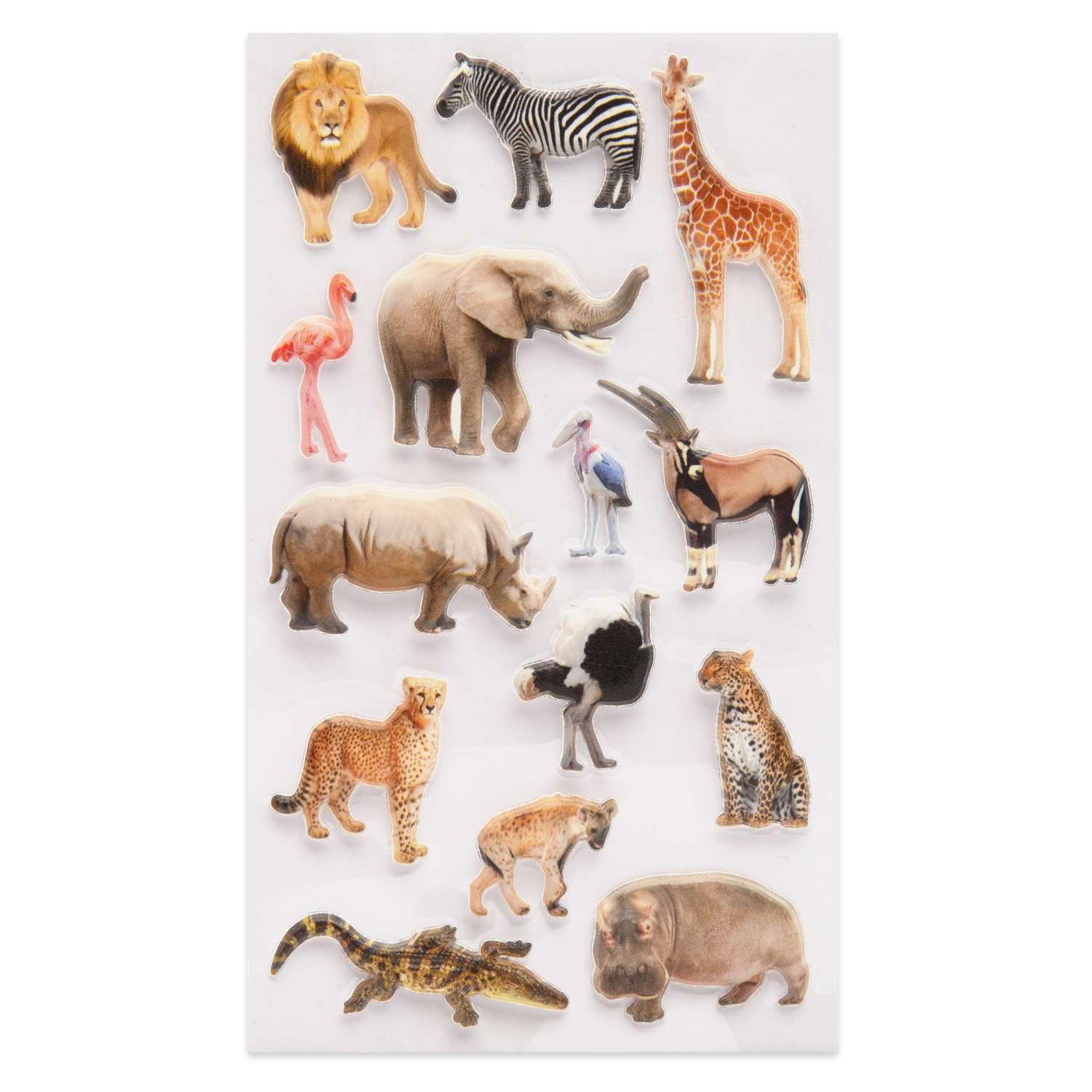 Наклейка декоративная зефирная Липляндия Животные саванны - фото 1