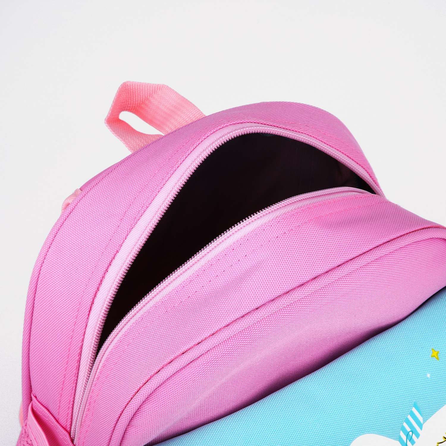 Рюкзак Sima-Land на молнии 3 наружных кармана цвет розовый - фото 4