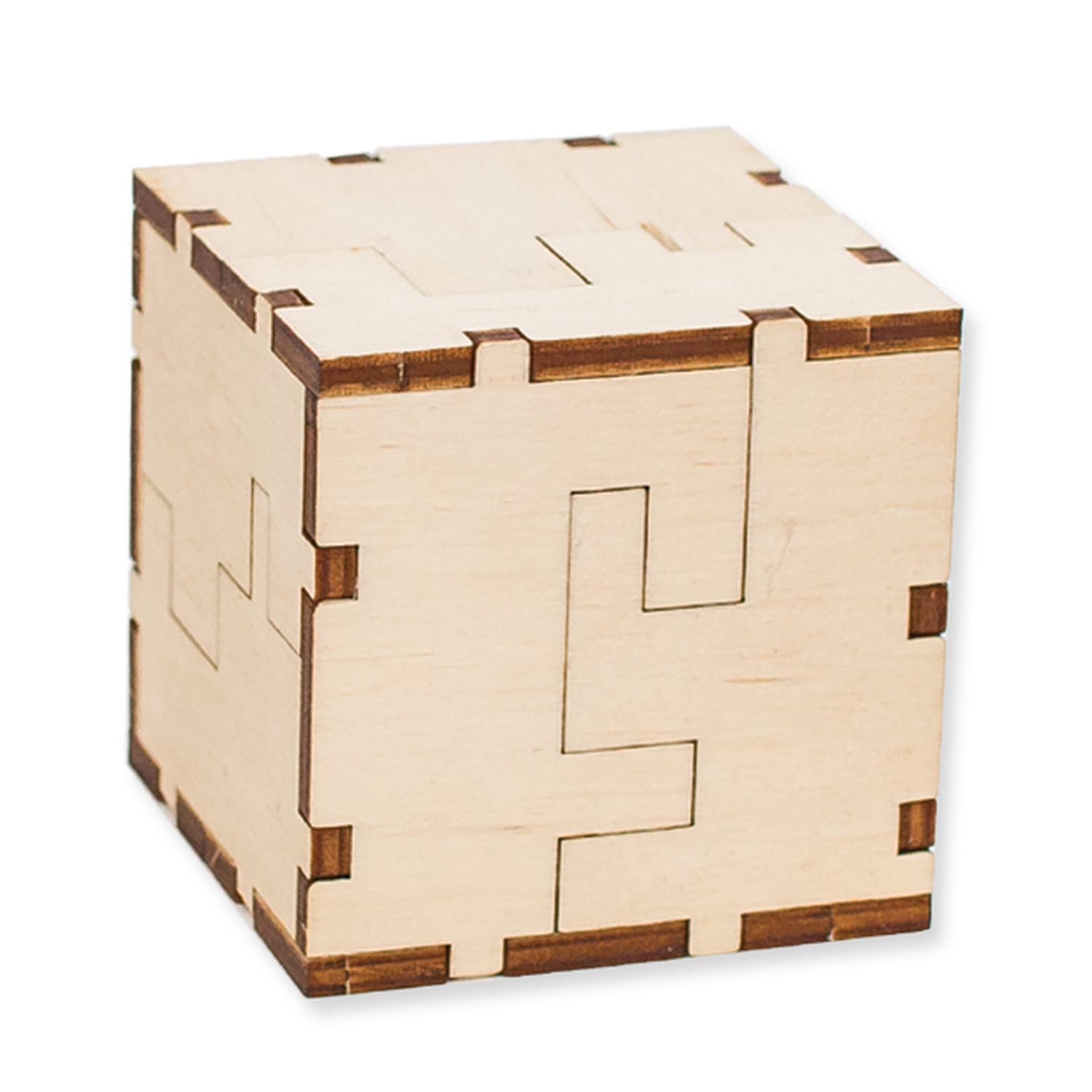 Деревянный конструктор Eco Wood Art Головоломка Cube 3D puzzle - фото 1