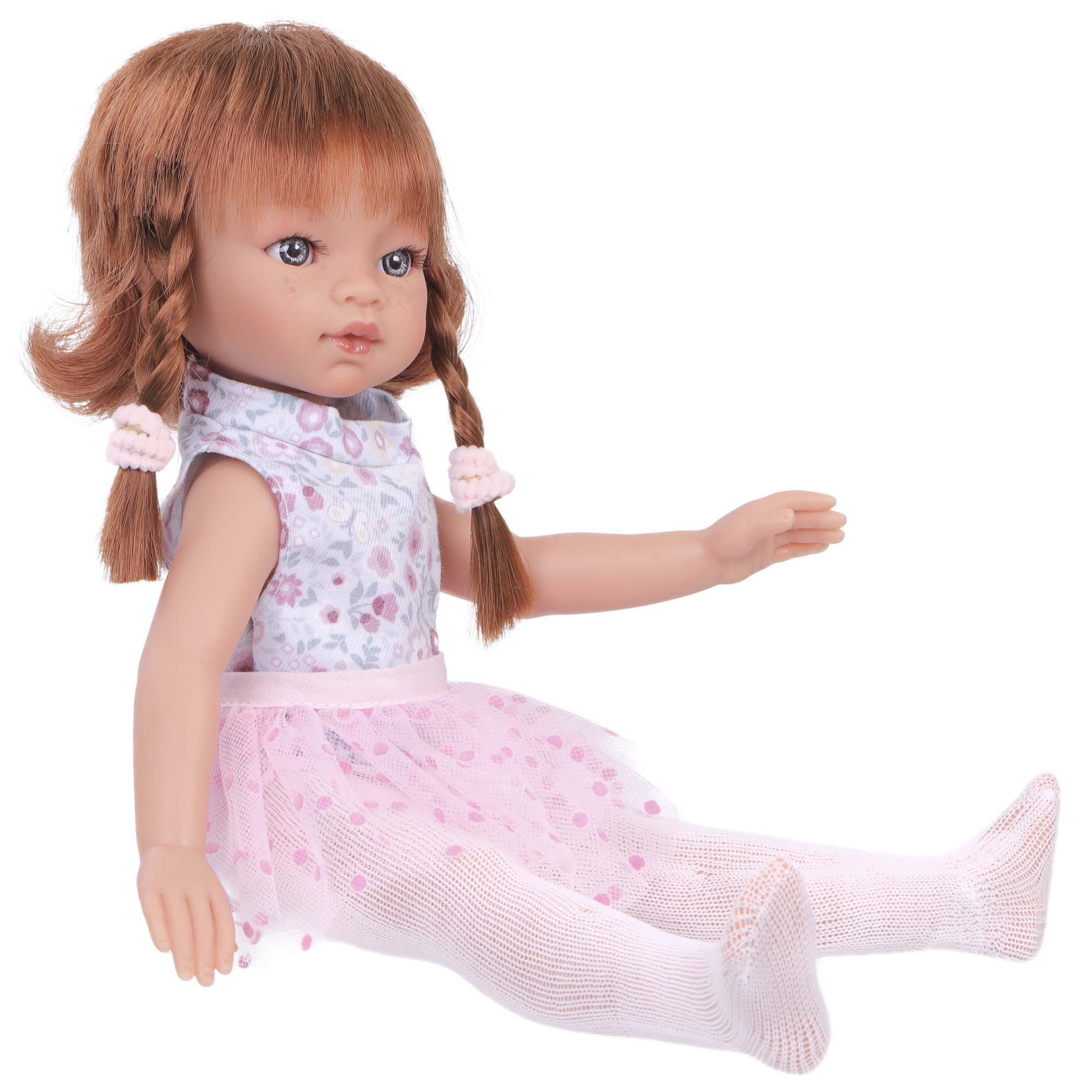 Кукла девочка Antonio Juan Эльвира в розовом 33 см виниловая 25085 - фото 5