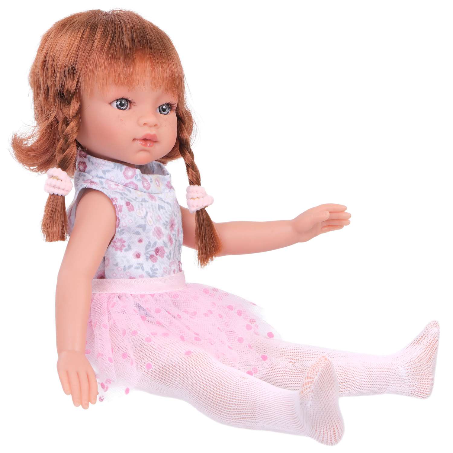 Кукла девочка Antonio Juan Эльвира в розовом 33 см виниловая 25085 - фото 5