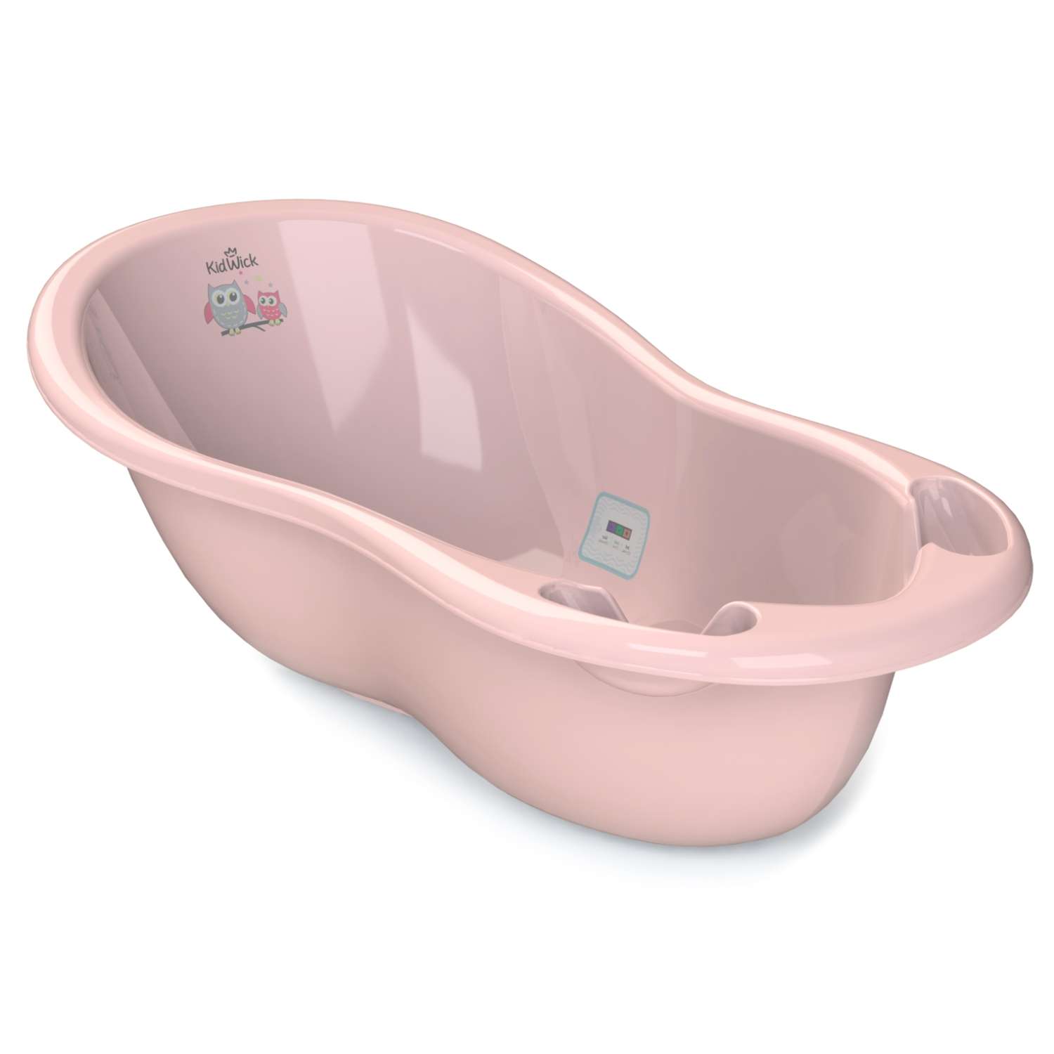 Ванночка для купания KidWick Шатл с термометром Розовый-Темно-розовый - фото 1