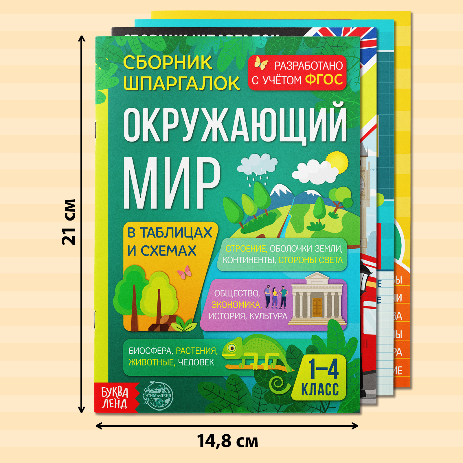 Набор для начальной школы Буква-ленд «Сборники шпаргалок» 4 книги, 7+ - фото 2