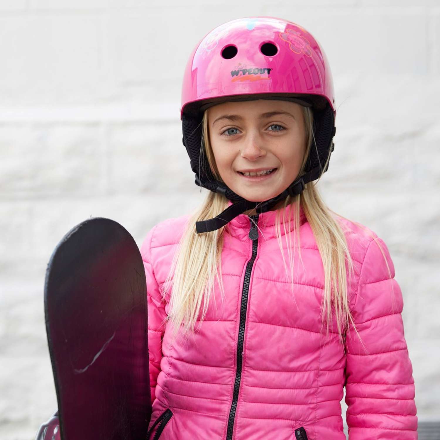 Шлем защитный WIPEOUT зимний с фломастерами Pink. Размер М 5+ - Розовый - фото 2