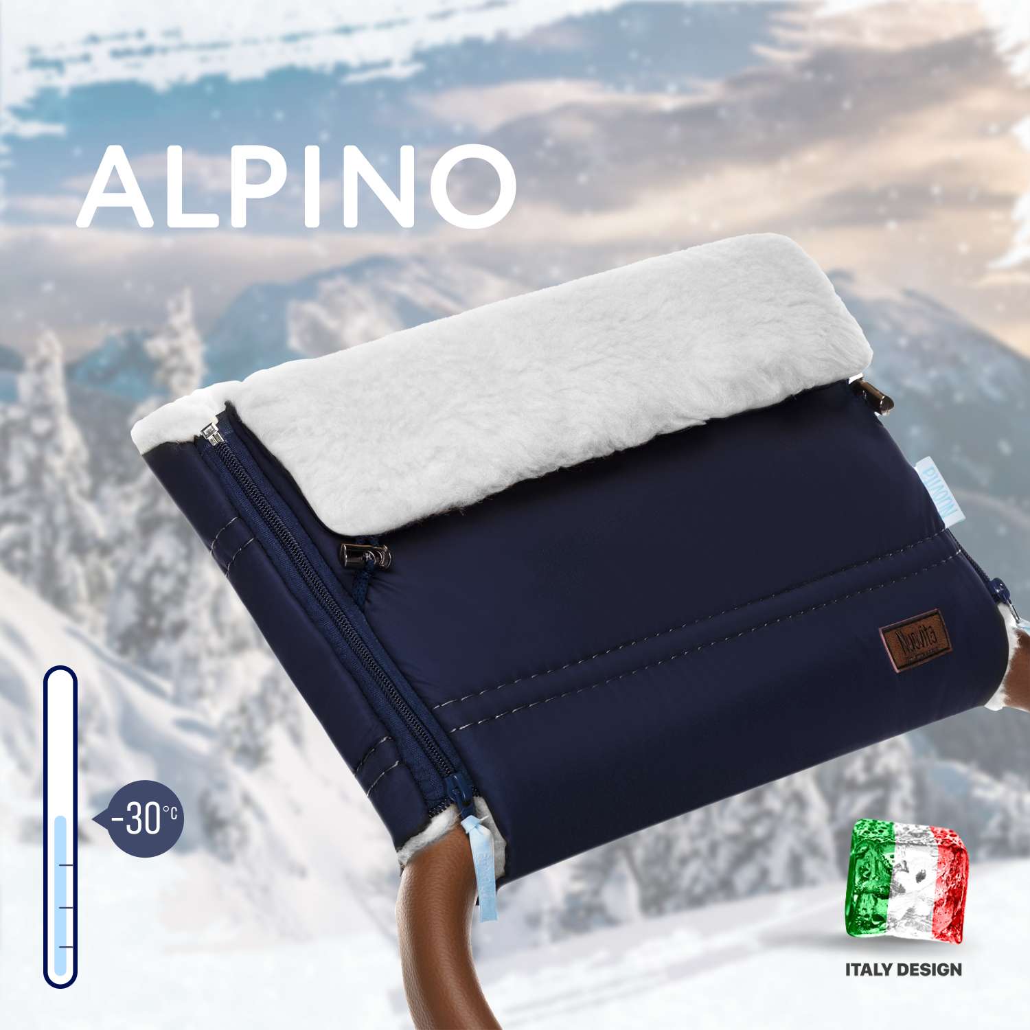 Муфта Nuovita Alpino Bianco Темно-синий NUO_mALPB_1952 - фото 2