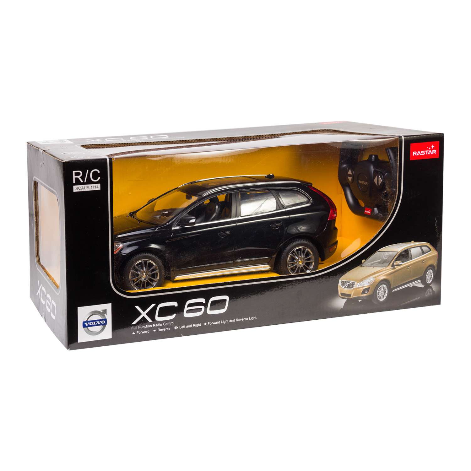 Машинка радиоуправляемая Rastar Volvo XC60 1:14 черная - фото 3