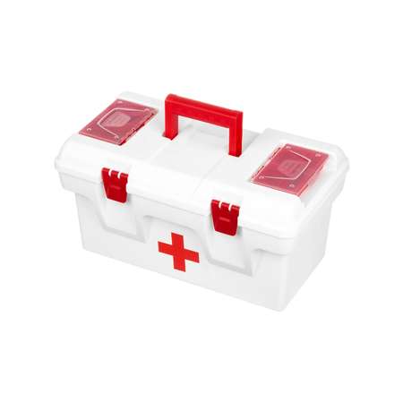 Ящик-аптечка El Casa для медикаментов 16 л Массимо 2 органайзера и вкладыш