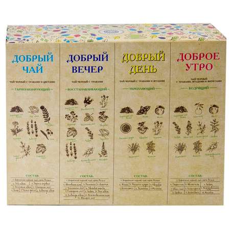 Чай Фабрика Здоровых Продуктов Добрая коллекция с травами 1.5*100пакетиков