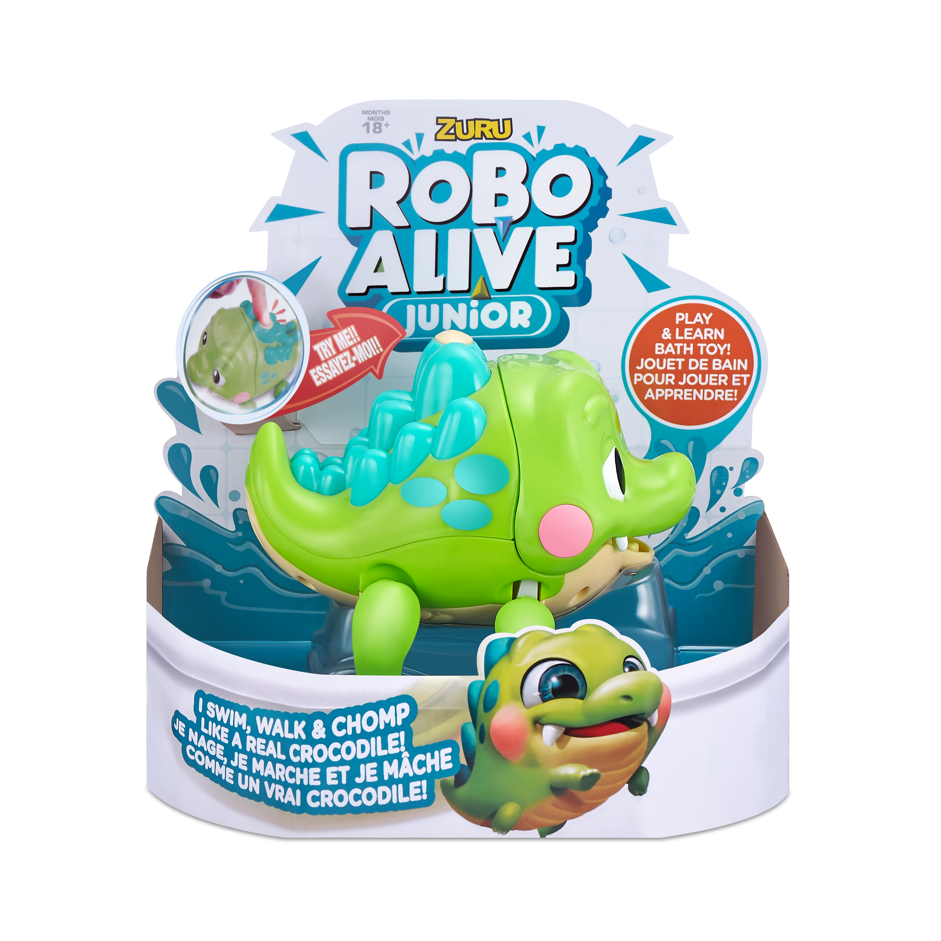 Игрушка для купания ROBO ALIVE JUNIOR Крокодил 25252 - фото 9