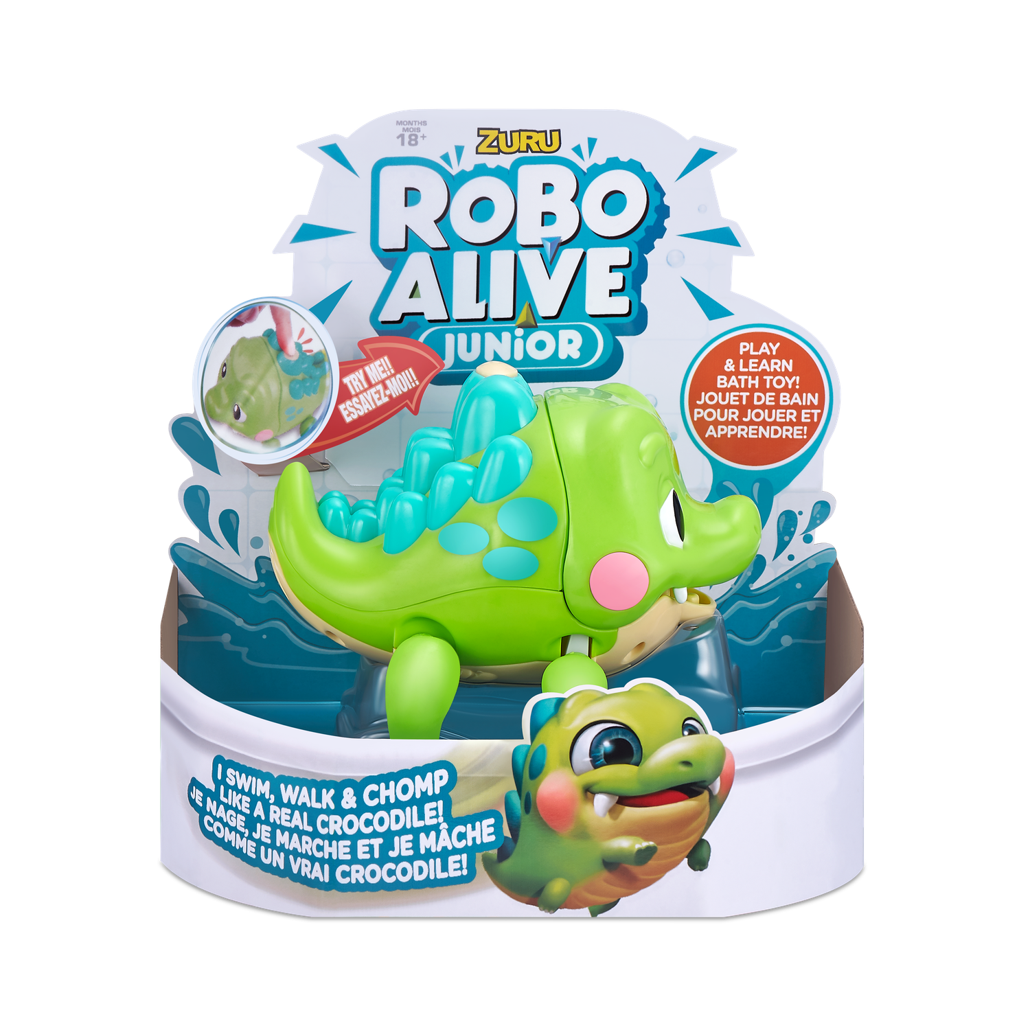 Игрушка для купания ROBO ALIVE JUNIOR Крокодил 25252 - фото 9