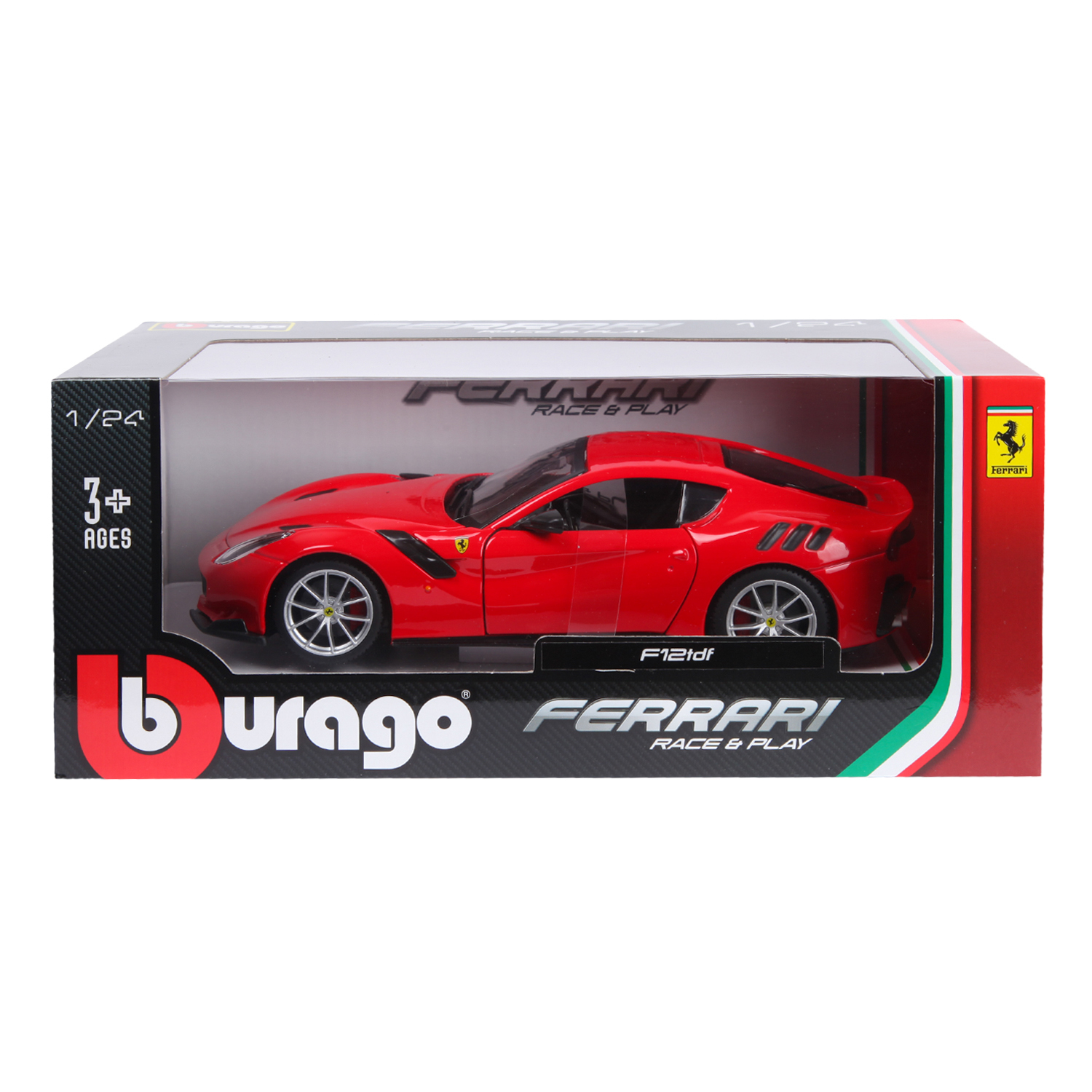 Машина BBurago 1:24 Ferrari F12tdf 18-26021 купить по цене 1459 ₽ в  интернет-магазине Детский мир