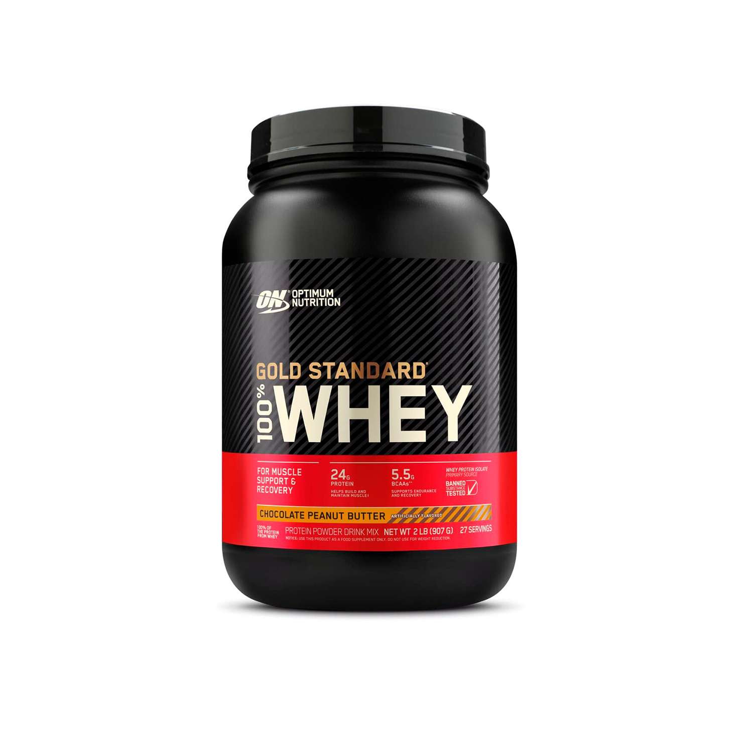 Протеин Optimum Nutrition Gold Standard 100% Whey 907 г Шоколадное арахисовое масло - фото 1