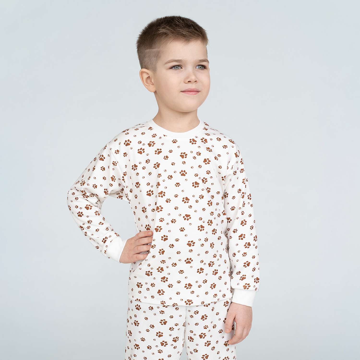 Пижама Утенок 800/1 молочный лапки - фото 16