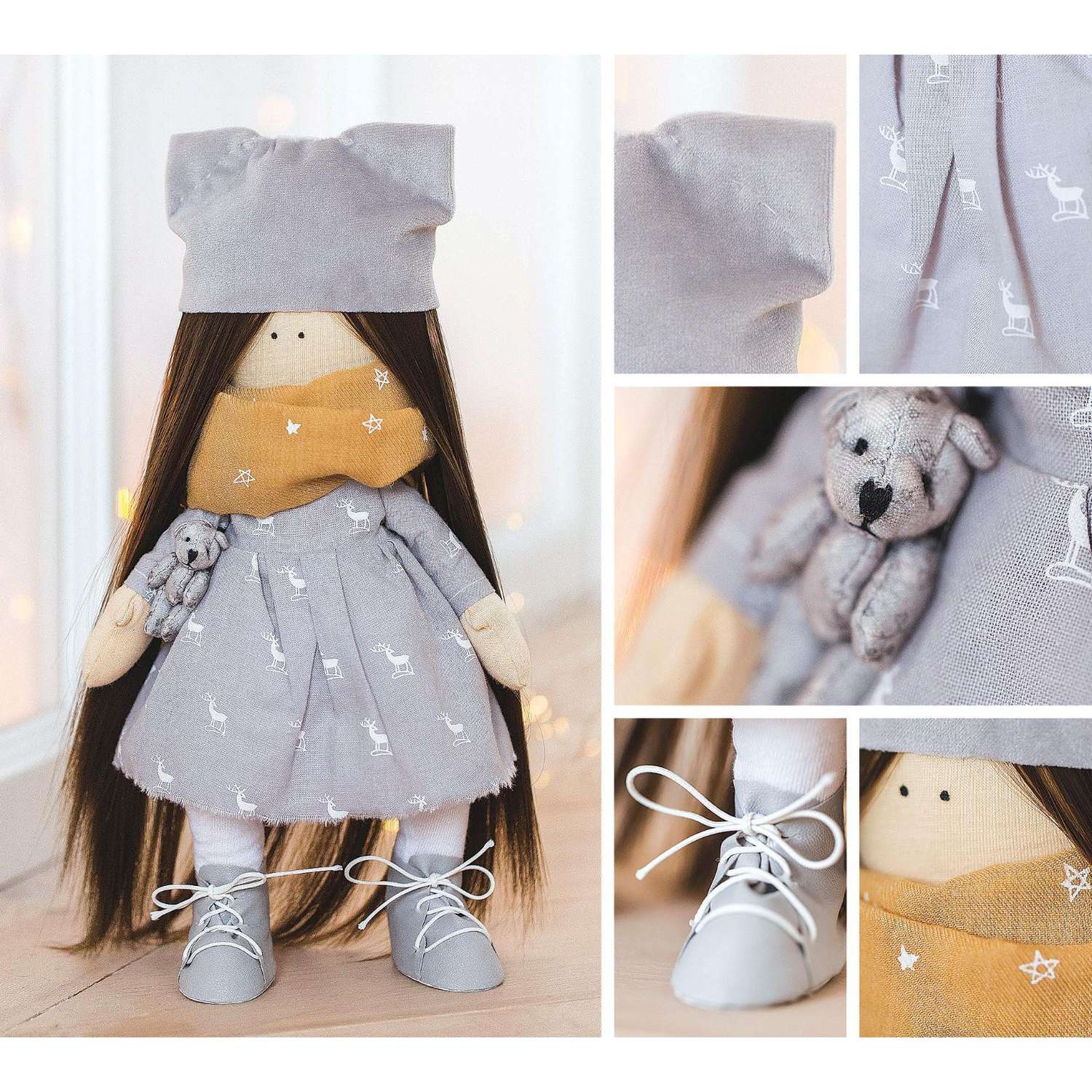Набор Арт Узор для шитья Интерьерная кукла «Софья» 30 см - фото 7