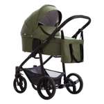 Коляска 2в1 Bebetto Explorer Air Pro экокожа шасси Черное 05