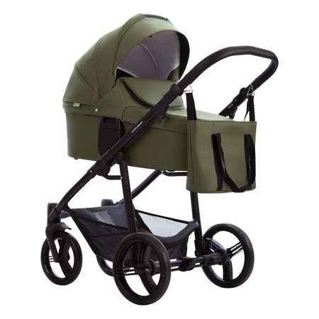 Коляска 2в1 Bebetto Explorer Air Pro экокожа шасси Черное 05