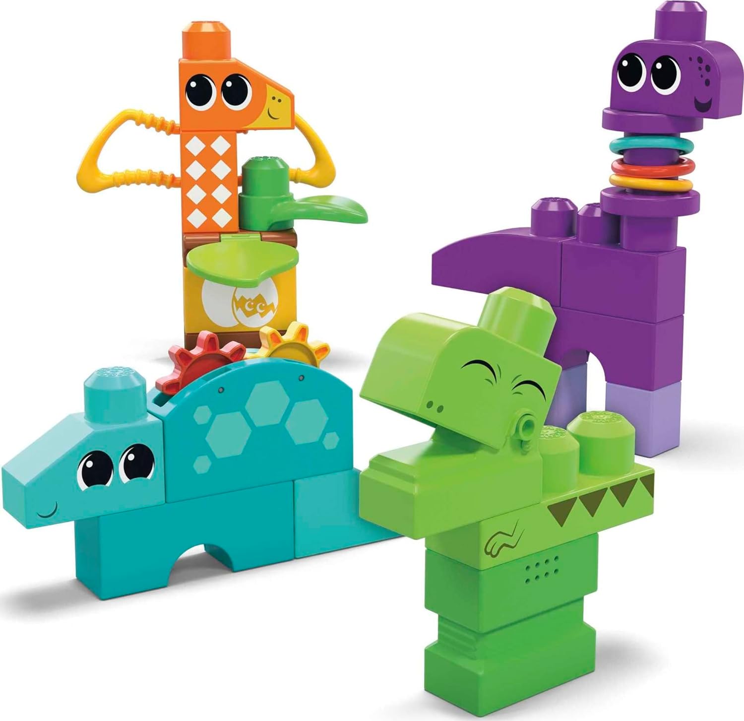 Конструктор Mega Bloks Squeak n Chomp Dinos HKN43 - фото 2