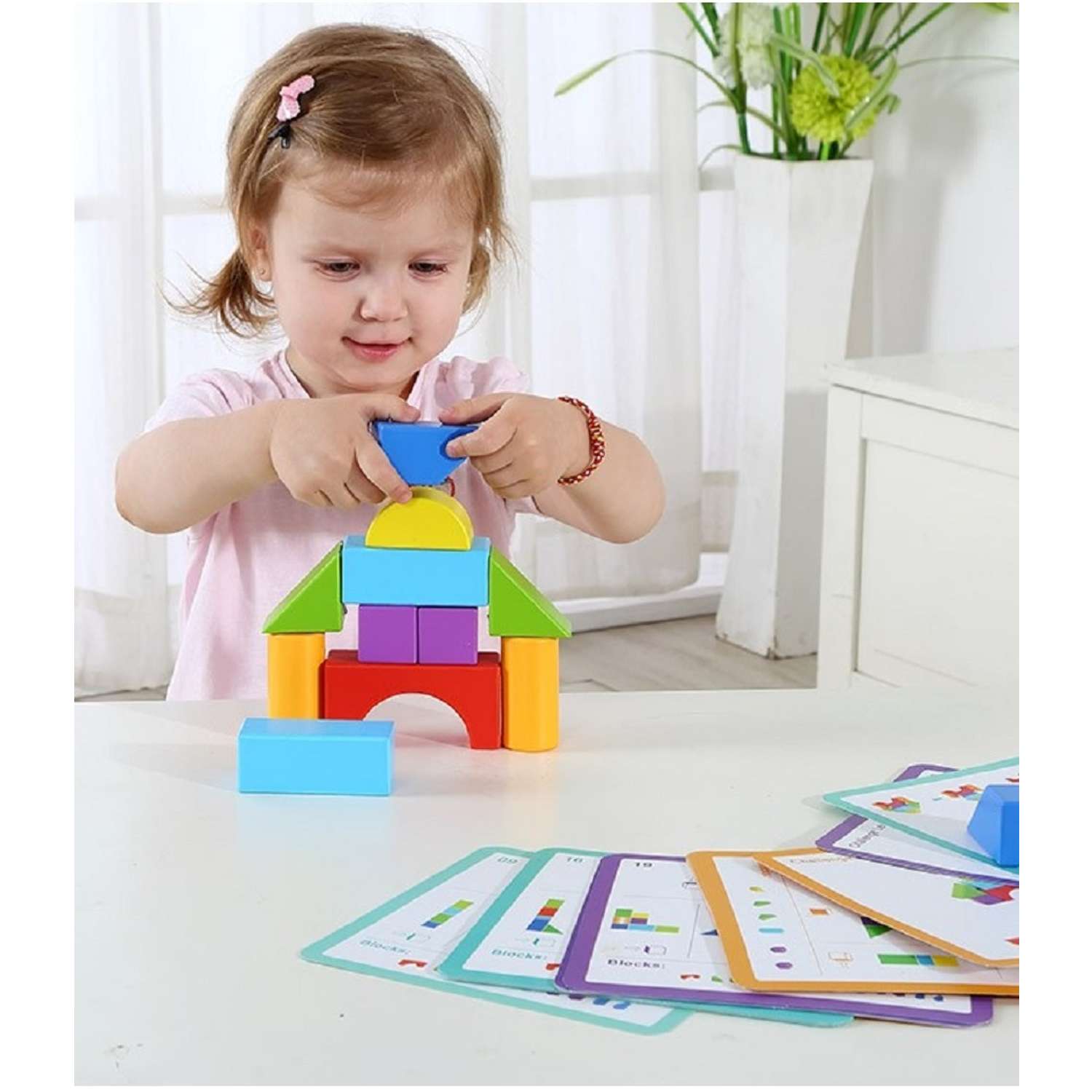 Игровой набор Tooky Toy Кубики с карточками TL386 - фото 4