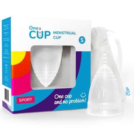 Менструальная чаша OneCUP Sport прозрачная размер S
